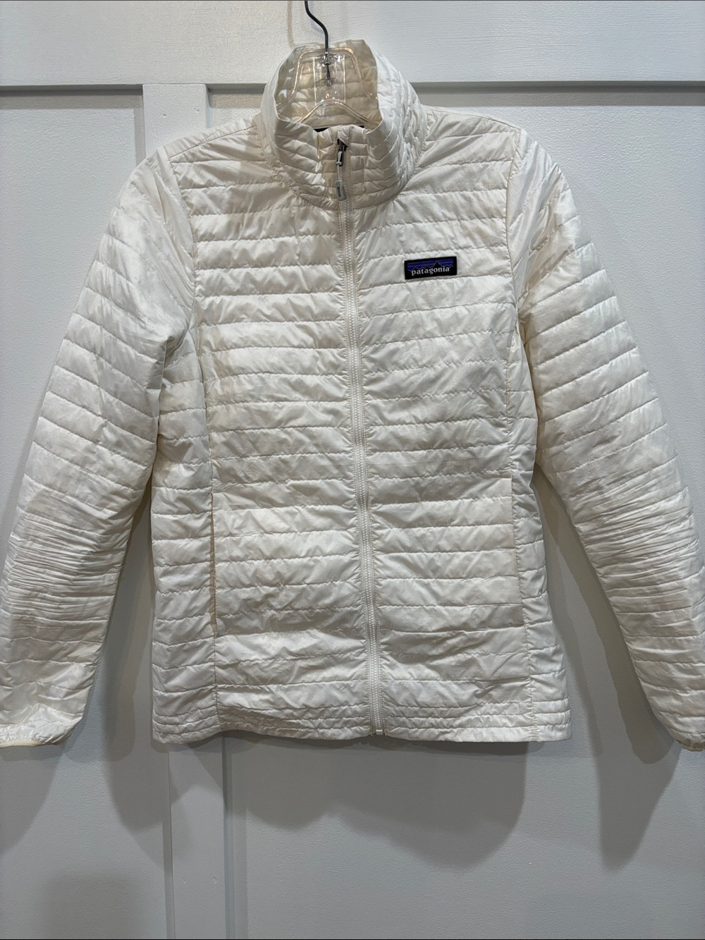 Patagonia Women's Cream Quilted Packable Puffer Jacket
